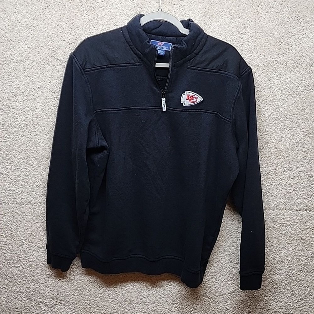 Vinyard Vines Kansas‎ City Chiefs Shep Shirt Pullover Quarter Zip Women's Medium